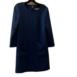 Elegant Blue Long Sleeve Dress